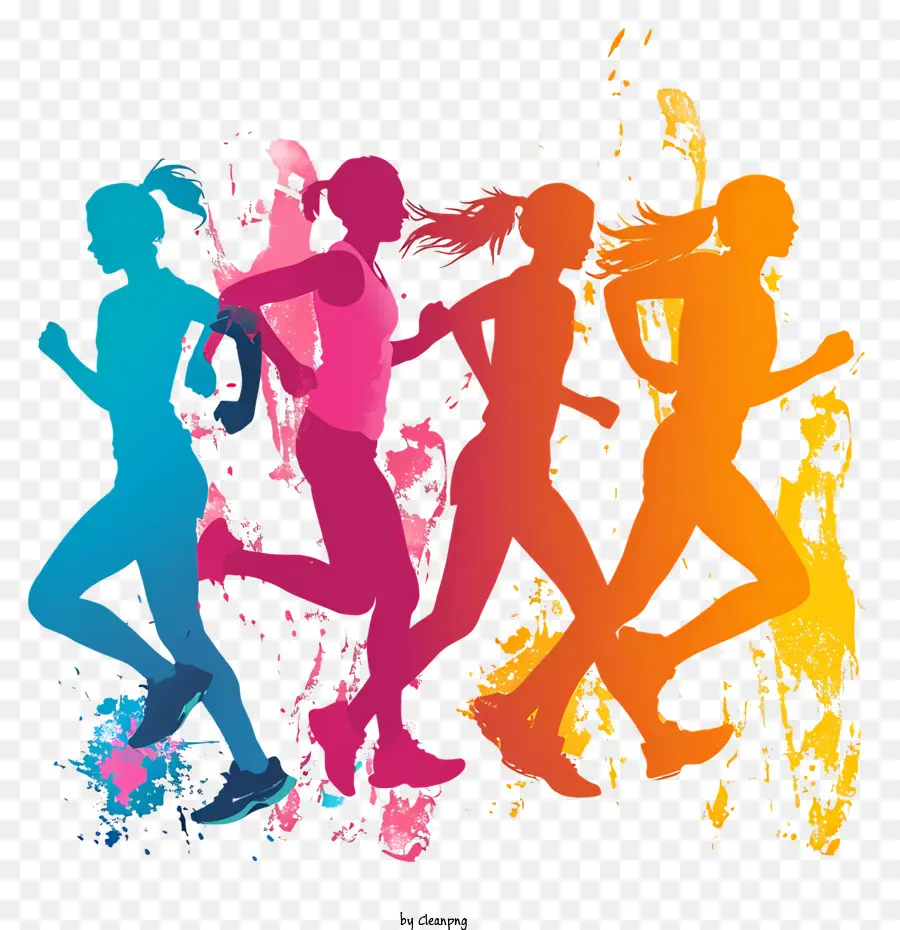 Niñas Y Mujeres En Deportes，La Mujer Running PNG