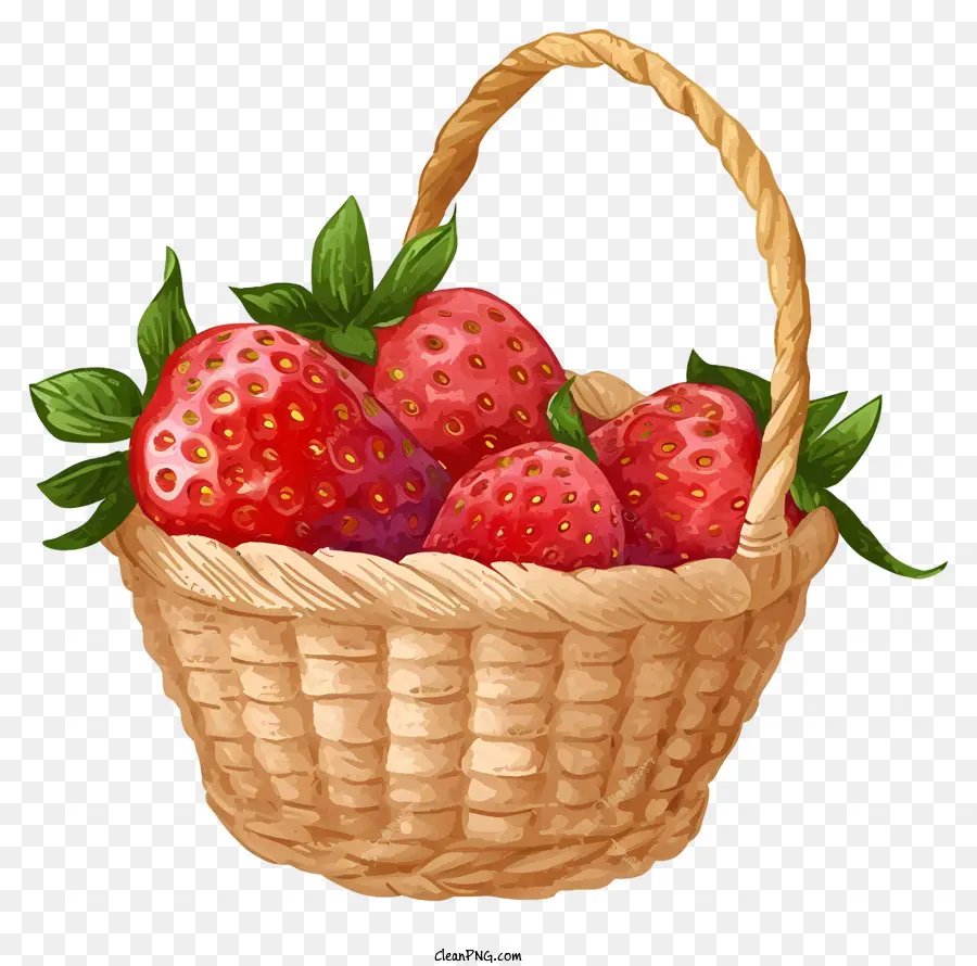 Icono De Canasta De Fresa，Fresas PNG