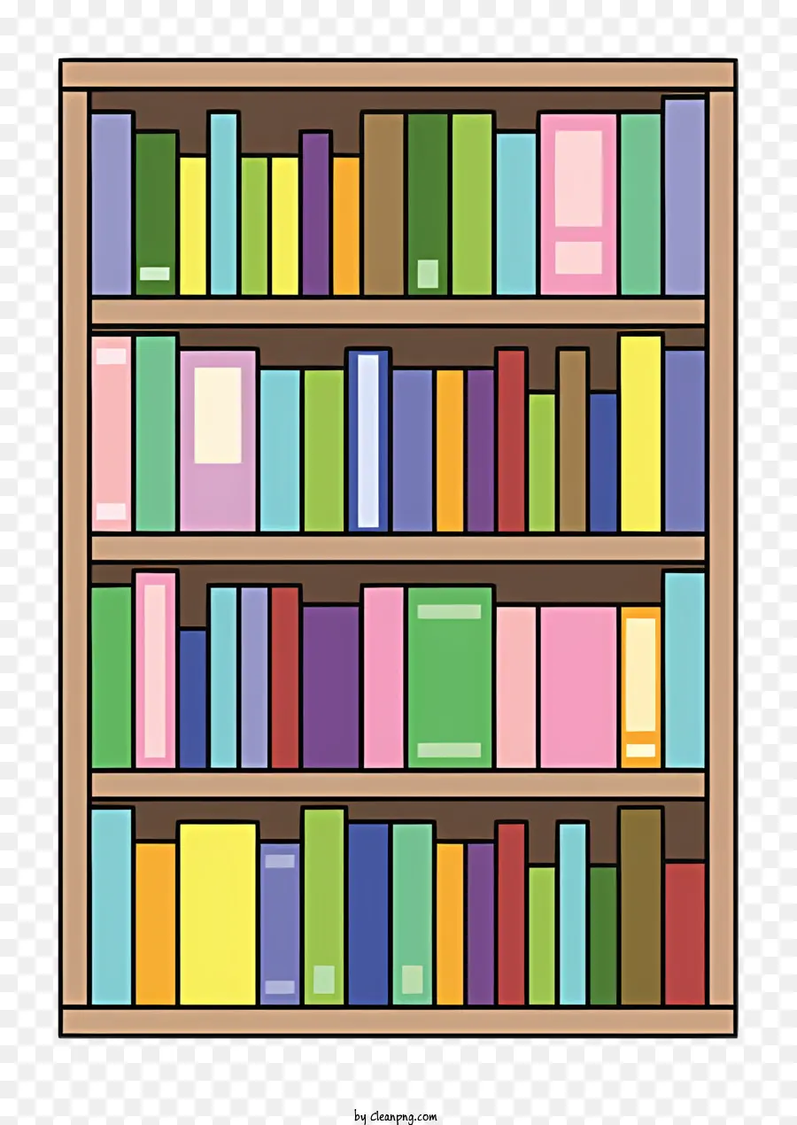 Bookshelf，Libros PNG