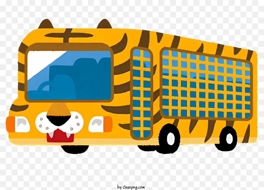 Autobús Tigre，Los Autobuses Amarillos PNG