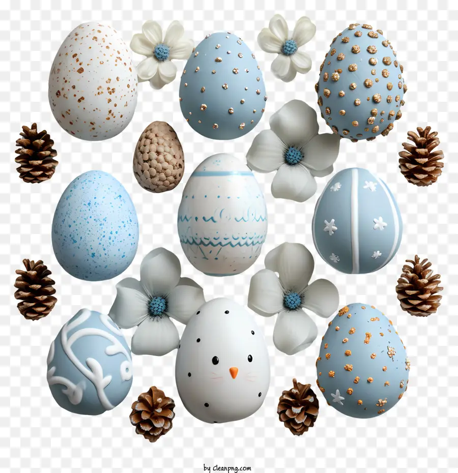 Los Huevos De Pascua，Huevo Decorado PNG