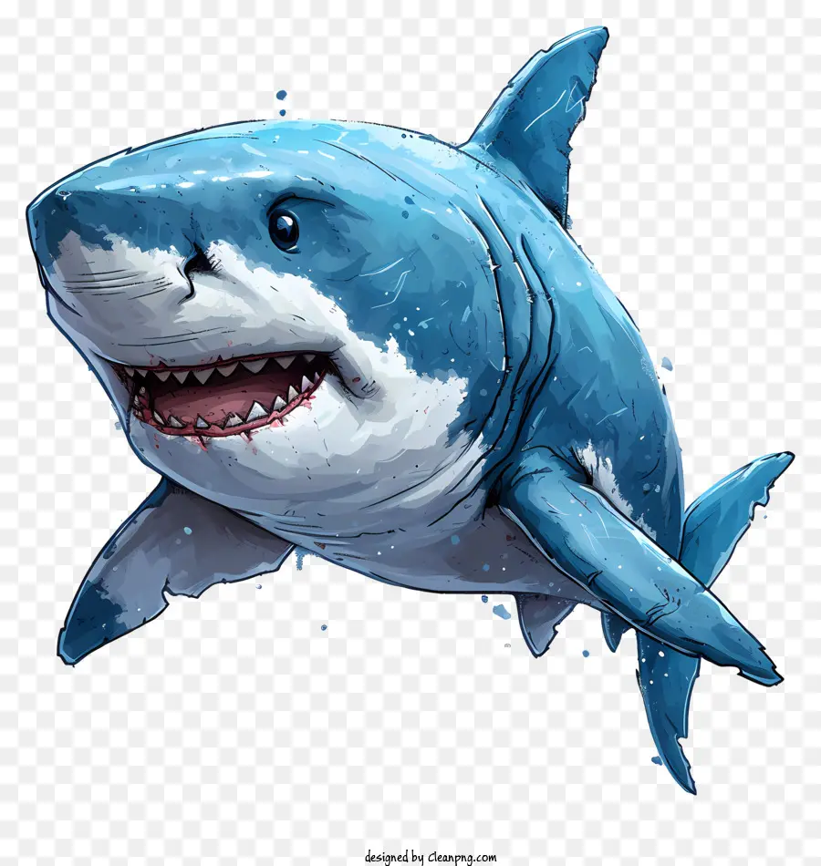 Tiburón，Sonriendo Tiburón PNG
