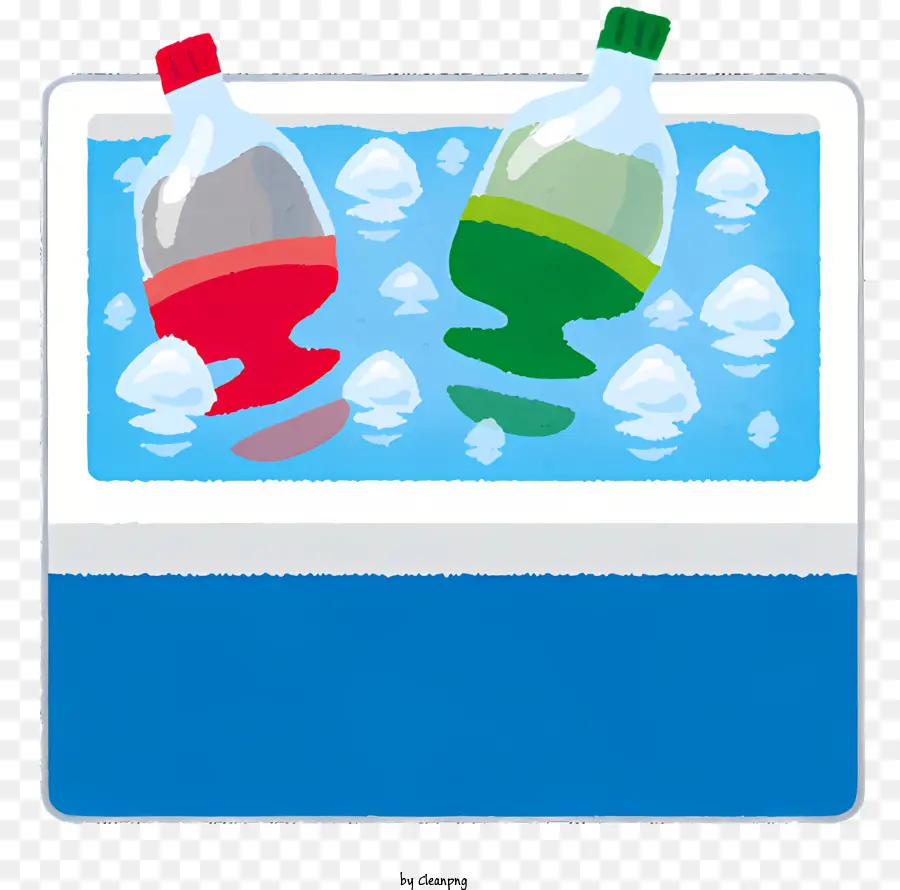 Icono，Botellas En Hielo PNG