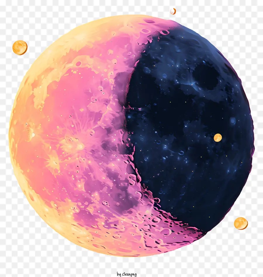 Luna Pastel，Fases De La Luna PNG