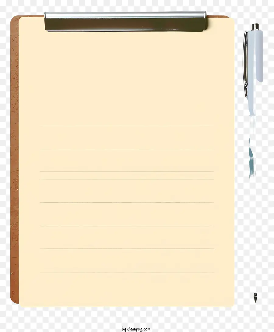 Notepaper De Estilo Realista，Papel Blanco PNG