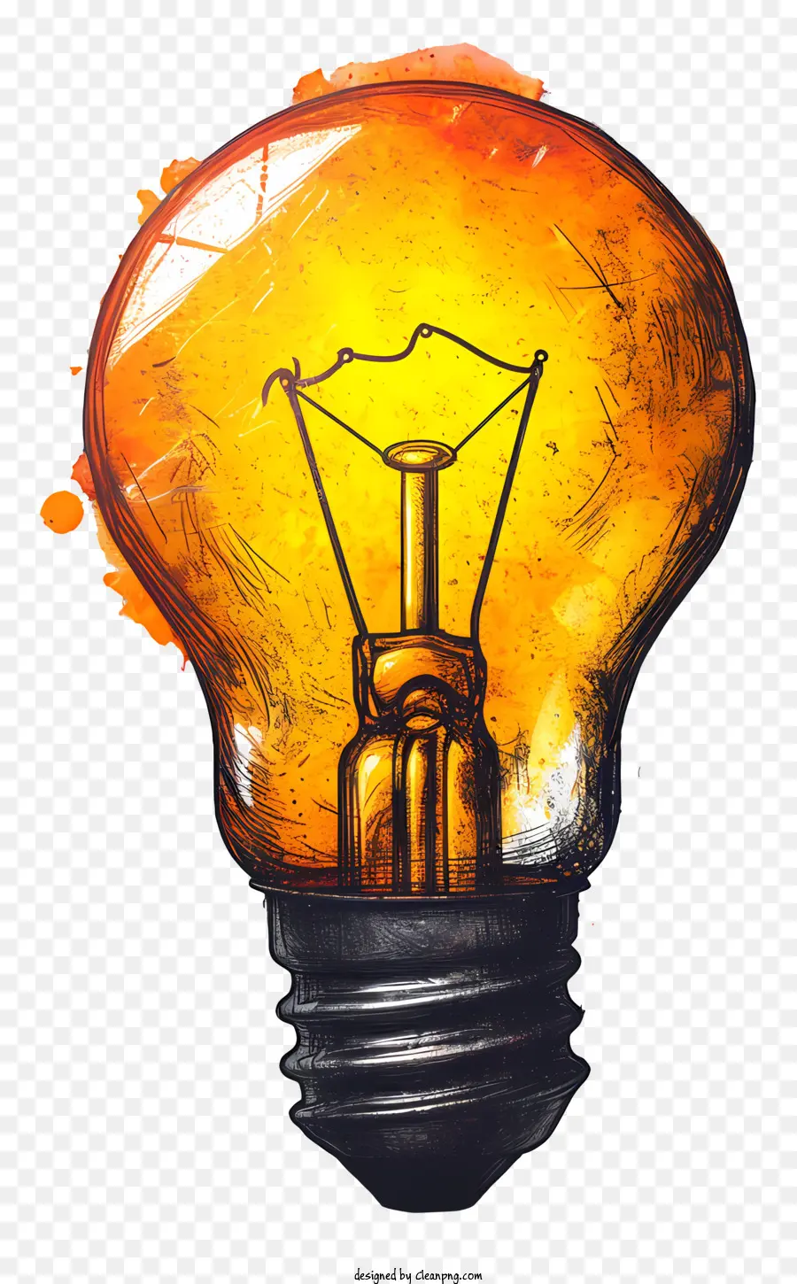 Bombilla De Luz，De Vidrio Transparente PNG