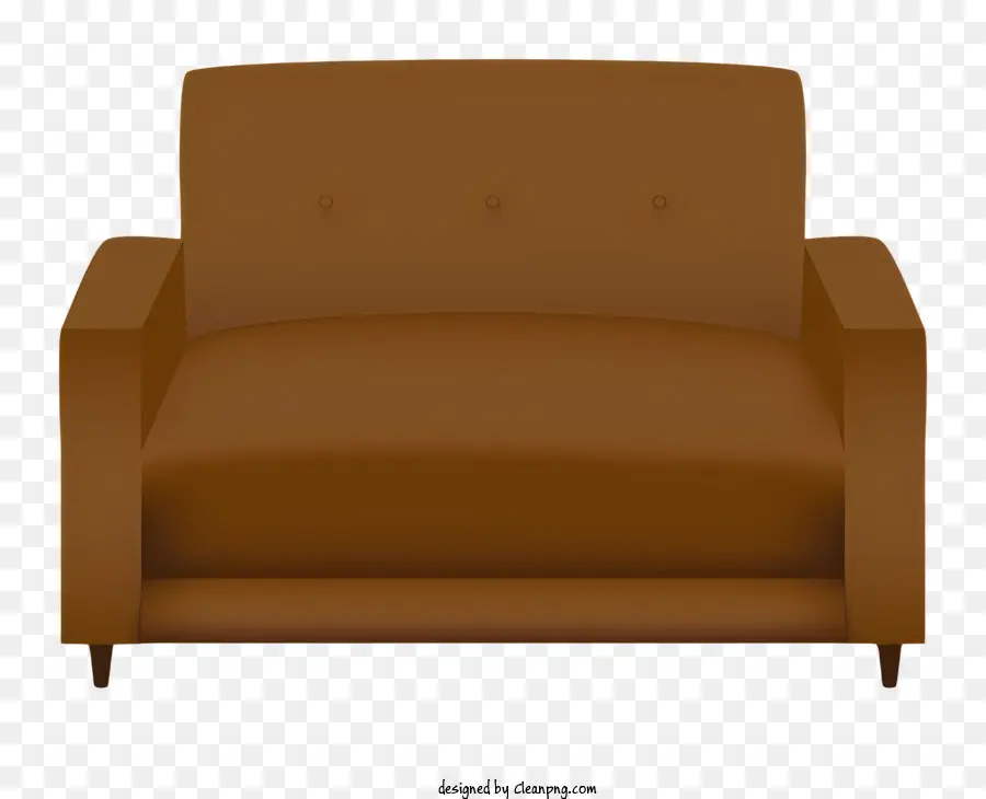 Sillón Marrón，Sillón De Cuero PNG