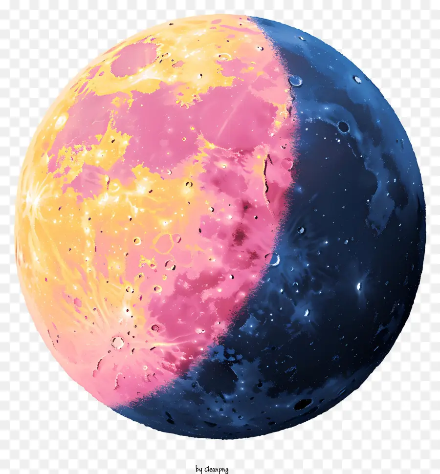 Luna Pastel，Luna Colorida PNG