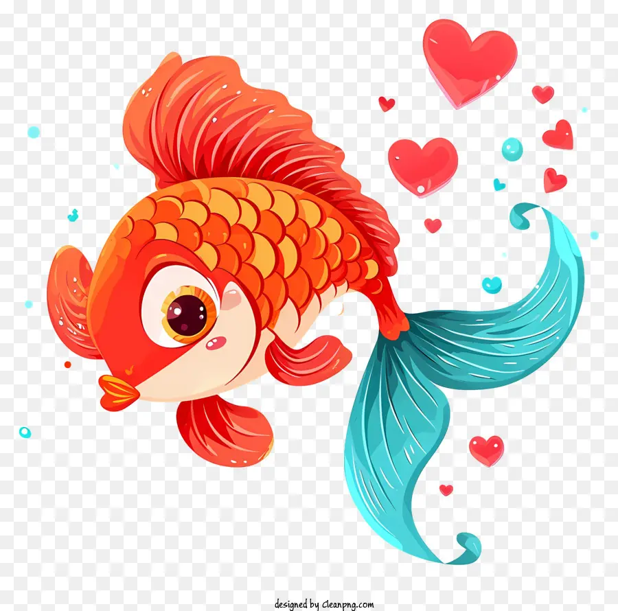 Caricatura De San Valentín，Lindo Pescado PNG