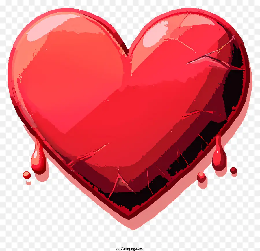 Emoji De Corazón Plano，Corazón Roto PNG