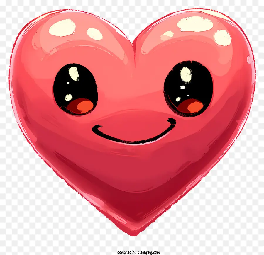 Corazón Emoji，Emoji De Corazón Rosa PNG