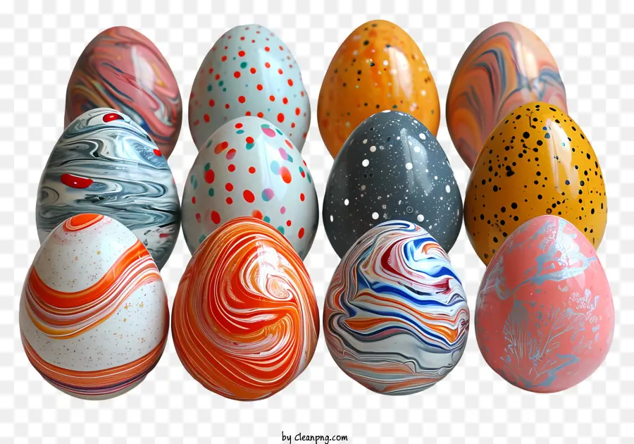 Huevos De Pascua，Huevos Coloridos PNG