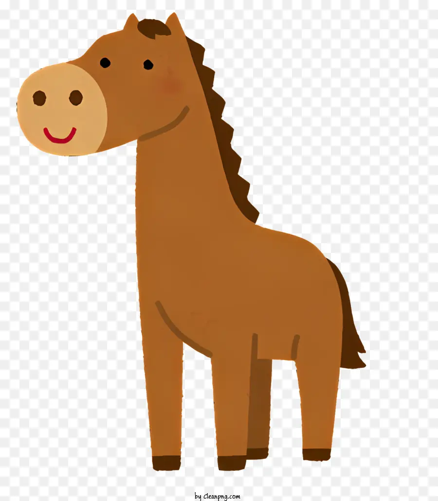 Dibujos Animados De Caballos，Sonriendo Caballo PNG