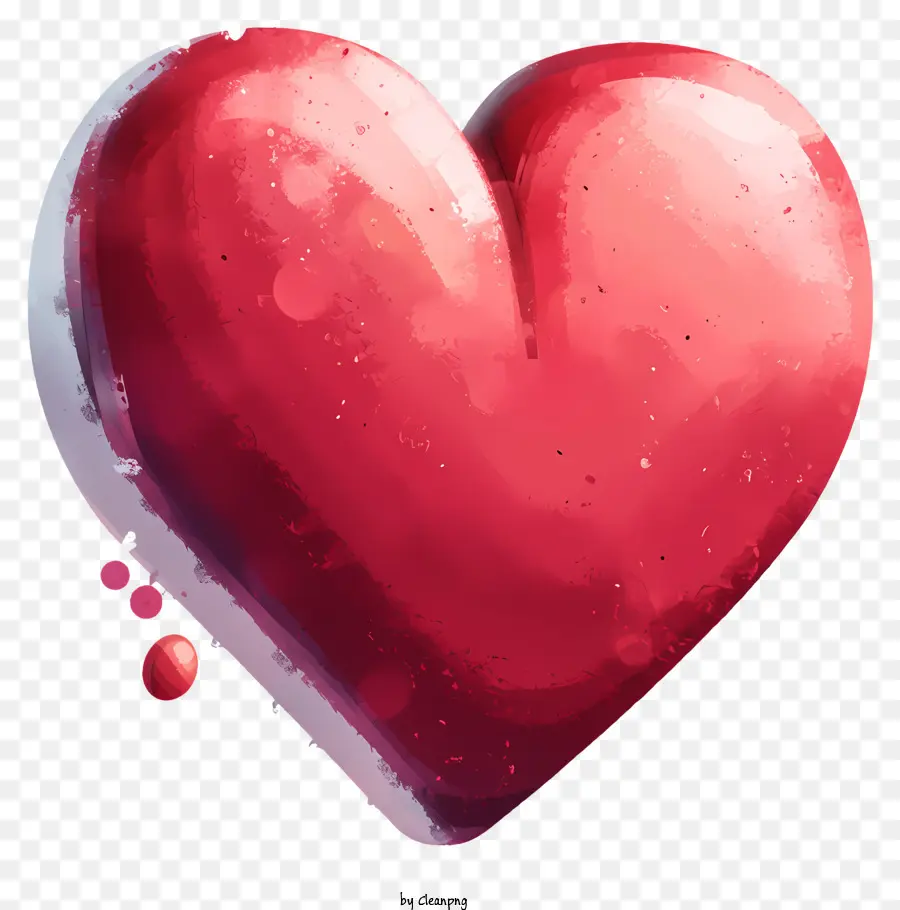 Emoji De Corazón Dibujado A Mano，Corazón Rojo PNG