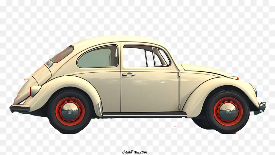 Coche Blanco，Escarabajo Volkswagen Vintage PNG