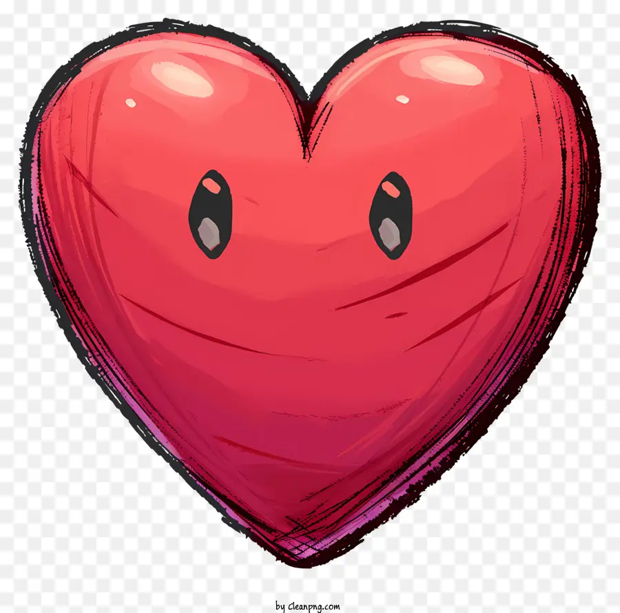 Emoji De Corazón Plano，Corazón PNG