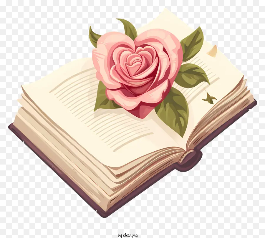 Rose En El Libro，Rosa Rosa PNG