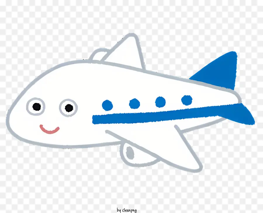 Pequeño Avión，Avión De Rayas Azules PNG