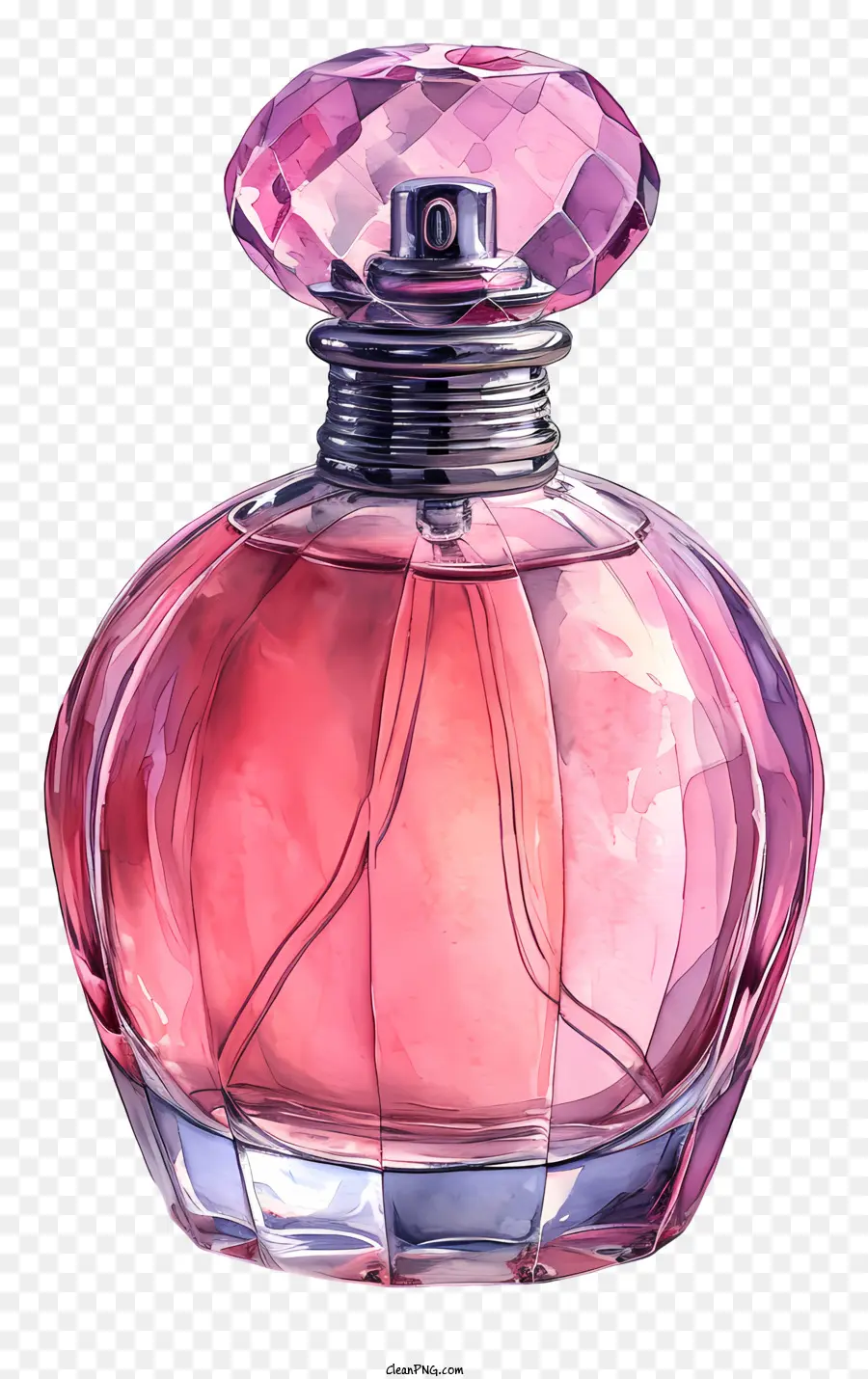 Botella De Perfume，Botella De Perfume De Rosa PNG