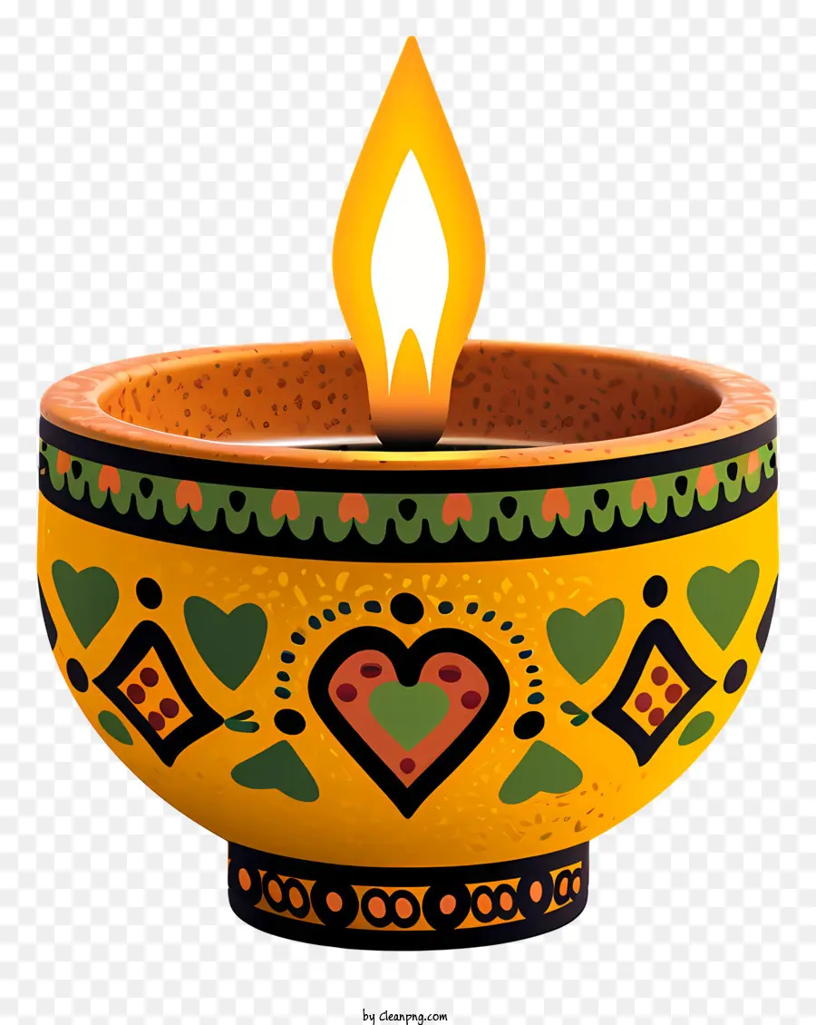 Lámpara Diwali De Estilo Realista，Lámpara De Aceite Decorativa PNG