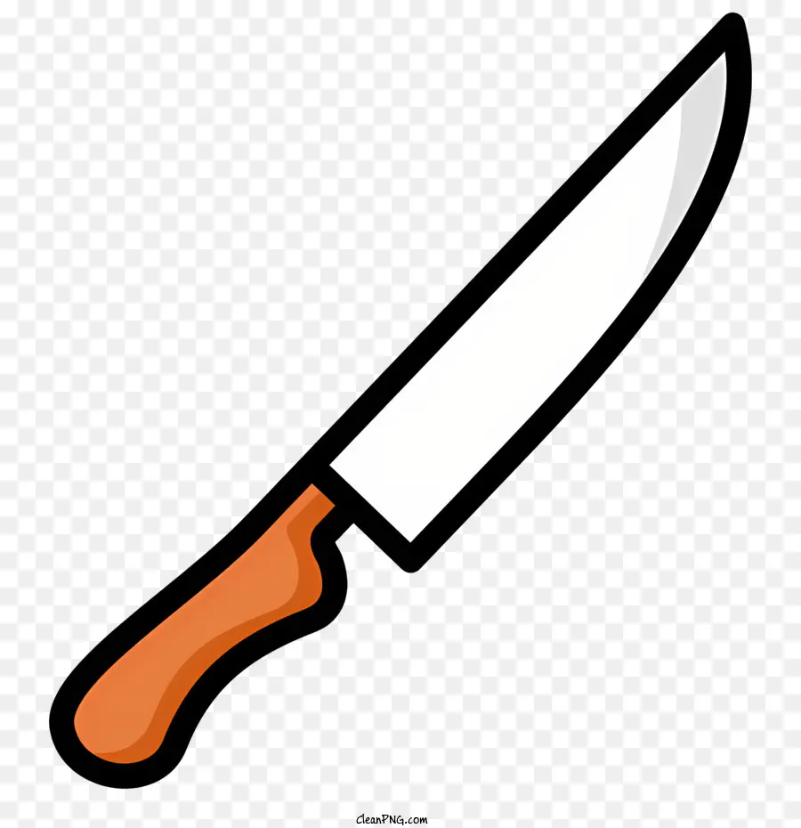 Icono De La Cocina，Negro Cuchillo PNG