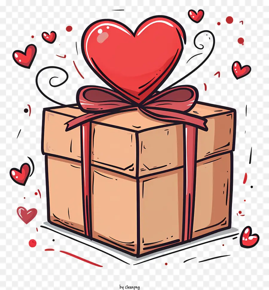 Entrega De Regalos De San Valentín，Caja De Regalo PNG