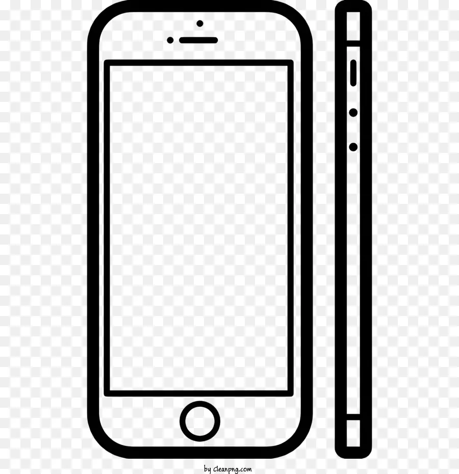 Icono De Iphone，Teléfono Inteligente PNG