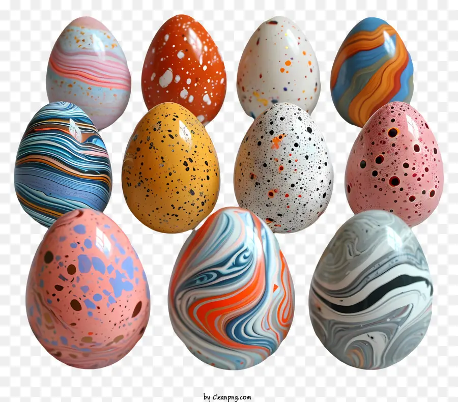 Huevos De Pascua，Huevos Coloridos PNG