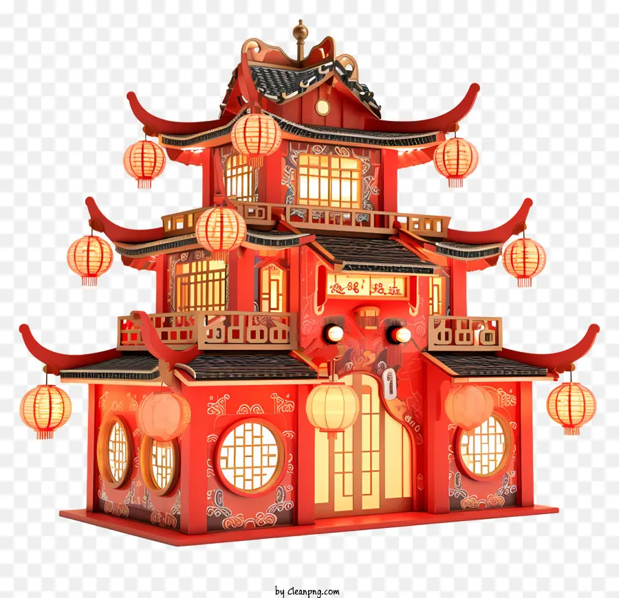 Año Nuevo Chino，Pagoda PNG