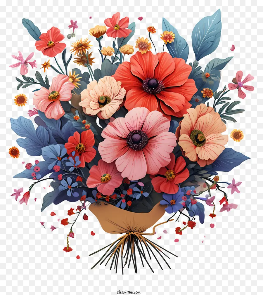 Arreglos Florales En Colores Pastel，Ramo De Flores PNG