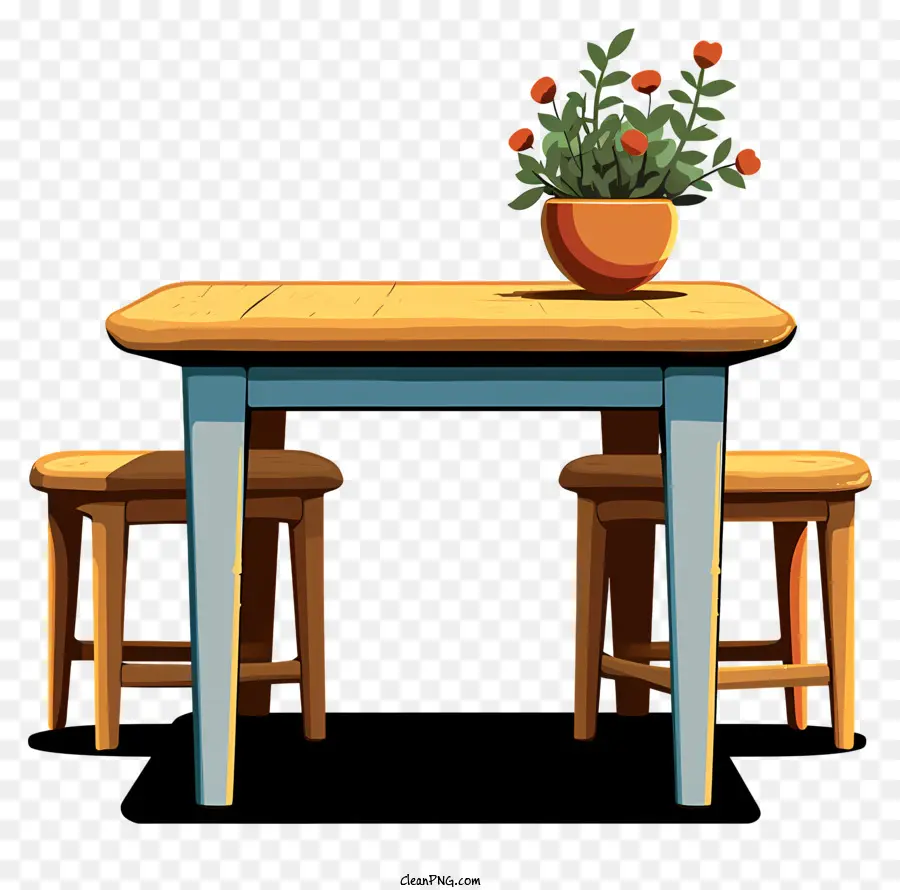 Mesa De Dibujos Animados Pastel，Mesa De Madera PNG