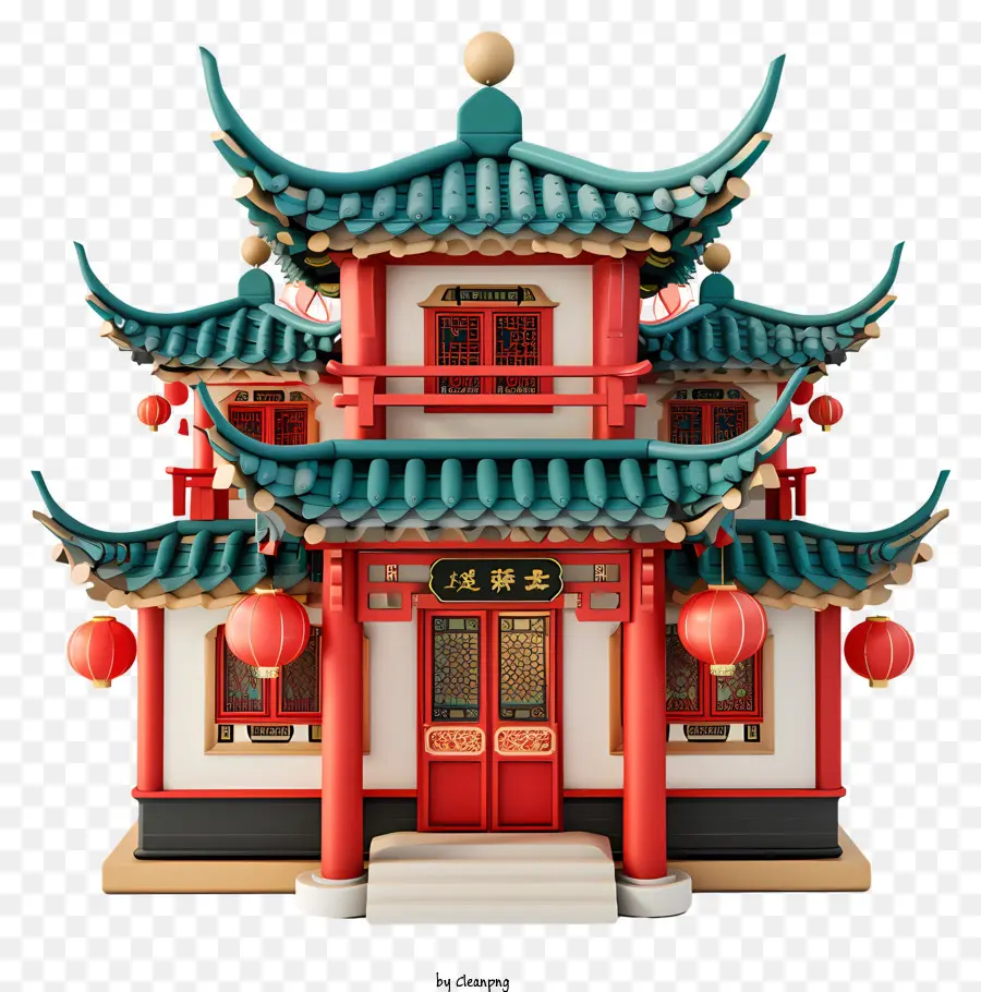 Año Nuevo Chino，Pagoda PNG