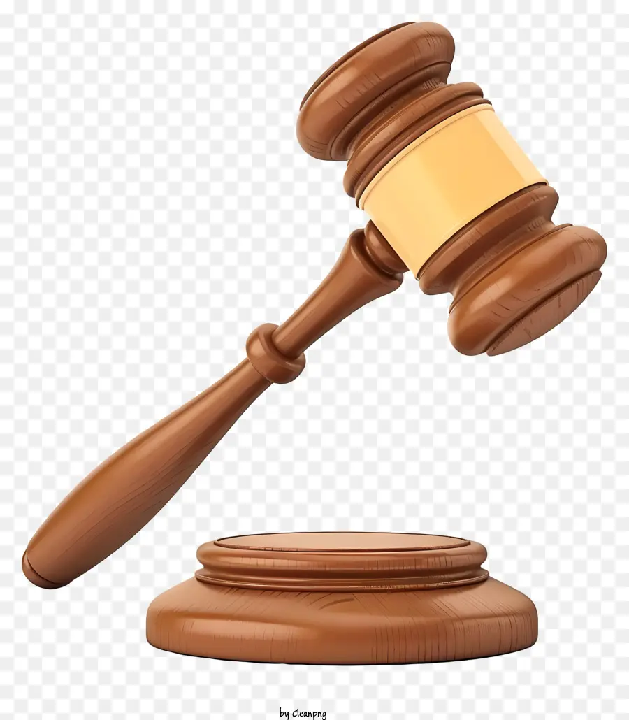 Juez Gavel Emoji，Mallete PNG