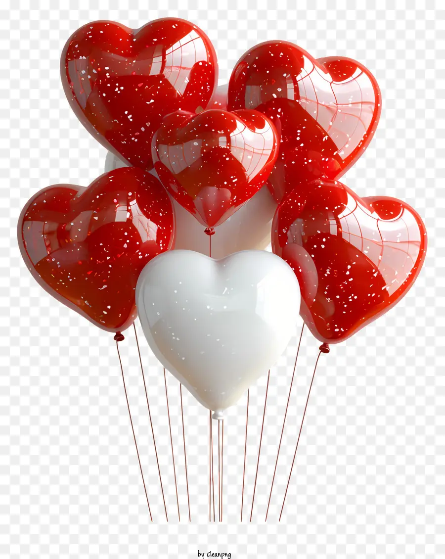 Corazón Globos，Globos En Forma De Corazón PNG