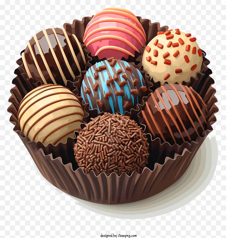 Brigadeiro Plano，Caja De Chocolate PNG