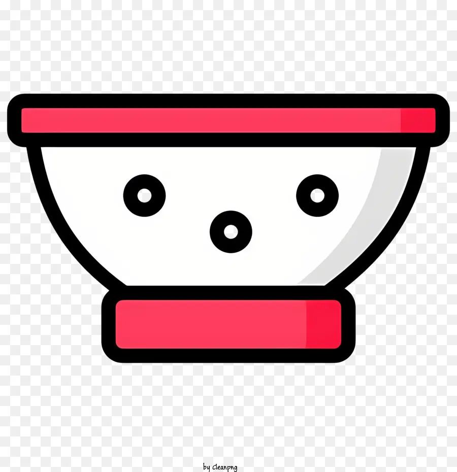 Icono De La Cocina，Tazón Rojo Y Blanco PNG