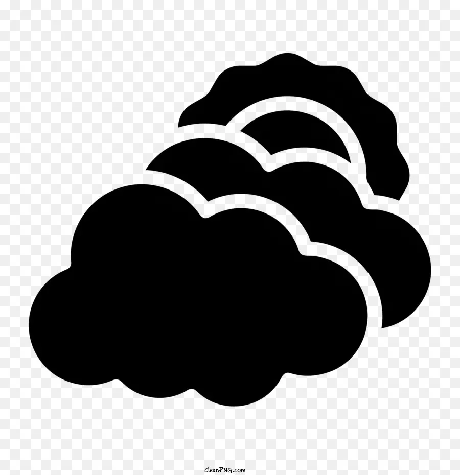 Icono De Nube，Nube Negra PNG