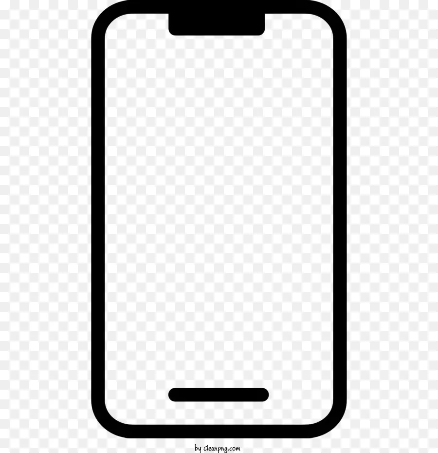 Icono De Iphone，De La Mano De La Silueta PNG