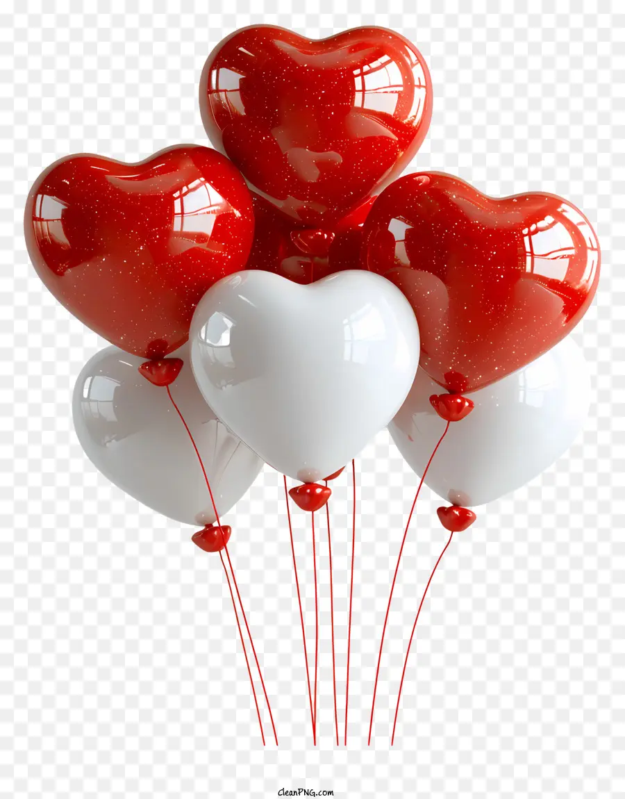 Corazón Globos，Heartshaped Globos PNG