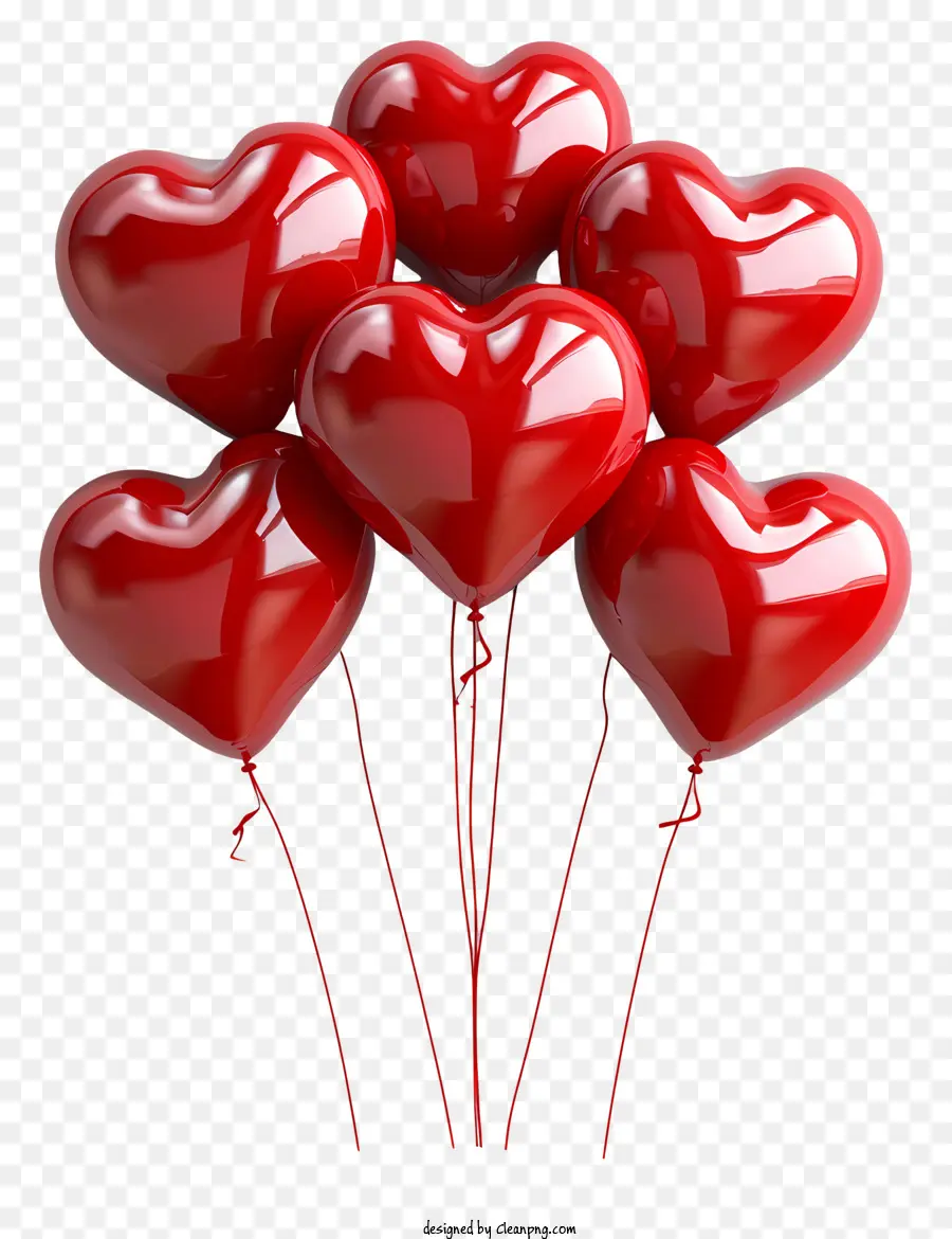 Corazón Globos，Heartshaped Globos PNG