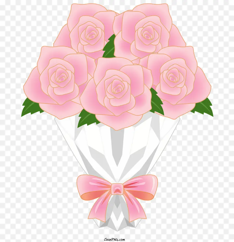 Rosa，Bouquet Of Pink Roses PNG