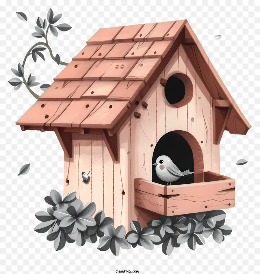 Casa De Pájaros Estilo Boceto，Pajarera PNG