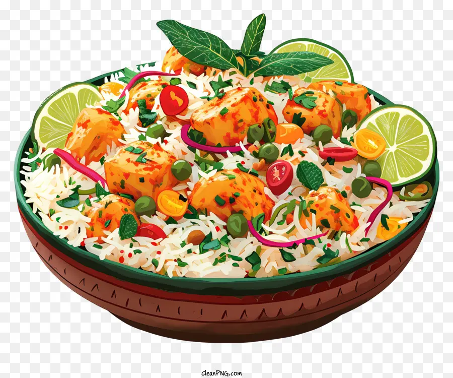 Biryani De Pollo Dibujado A Mano，Biryani De Pescado PNG