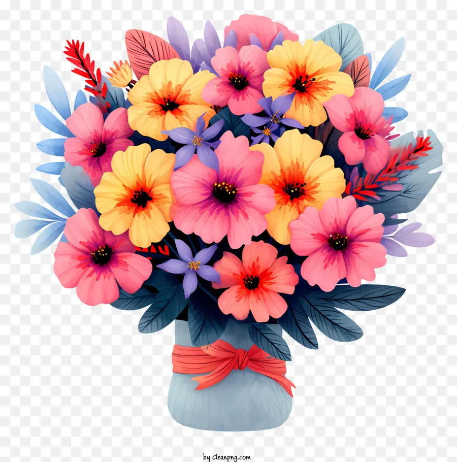 Arreglo Floral Dibujado A Mano，Arreglos Florales PNG