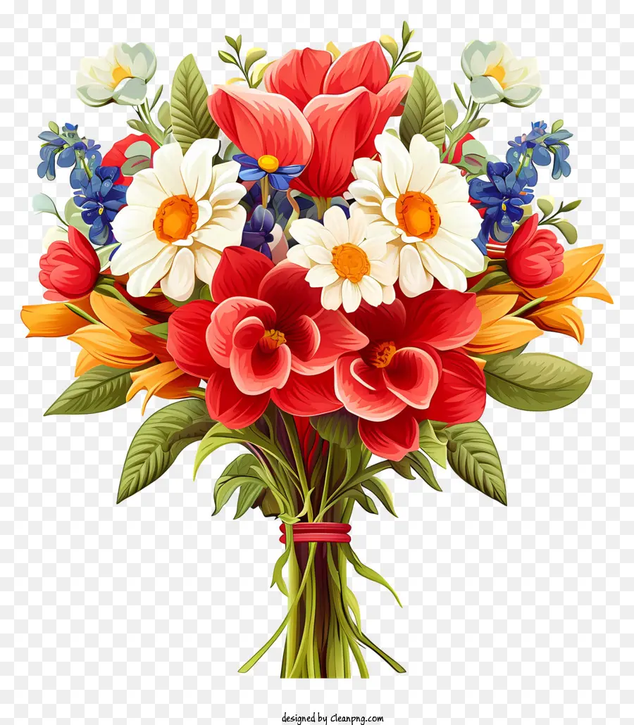 Arreglo Floral En Pastel，Ramo PNG