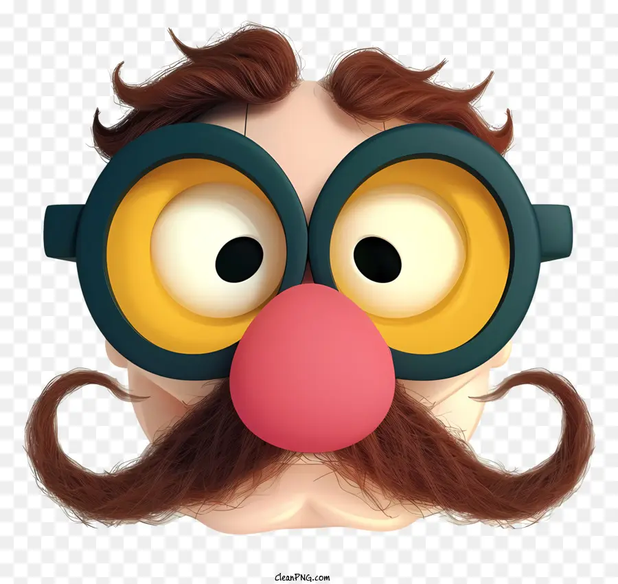 Cartoon Funny Groucho Gafas De Nariz，Dibujos Animados De Hombre PNG