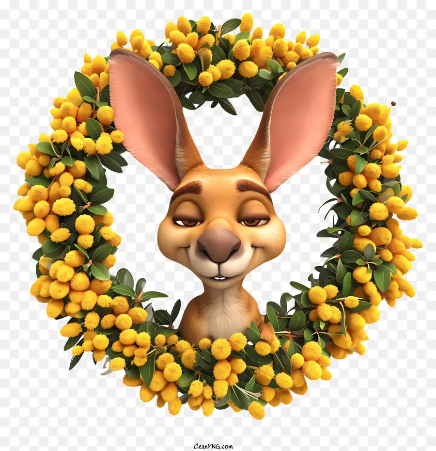 Día De Australia，Cartoon Rabbit PNG