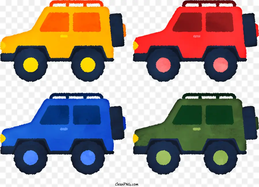 Auto，Coches Coloridos PNG