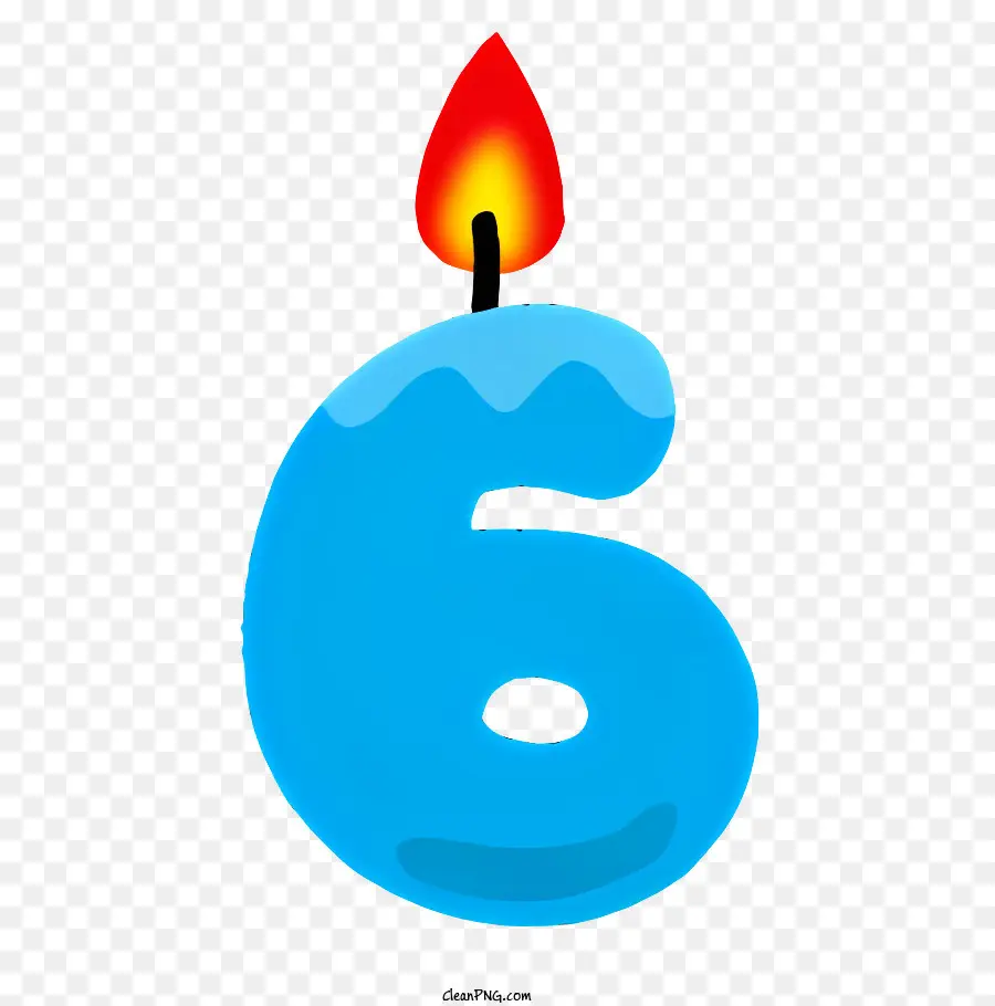 Vela De Cumpleaños，Vela Numérica PNG