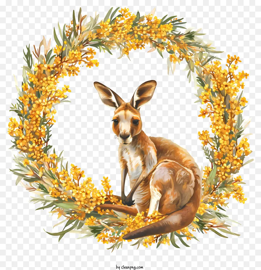 Día De Australia，Canguro PNG